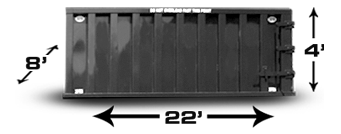 20 Yard Dumpster roll-off container rental