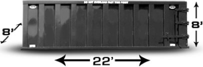 40 Yard Dumpster roll-off container rental