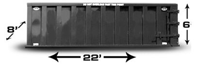 30 Yard Dumpster roll-off container rental
